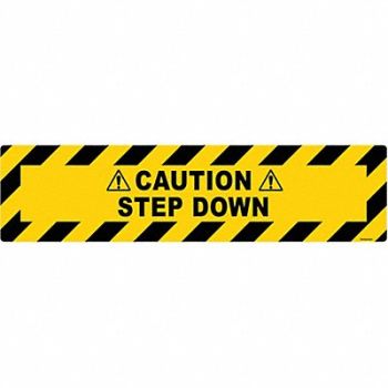 STRANCO INC Anti-Slip Floor Sign 6 inx24 in Vinyl, 484P40