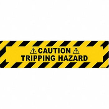 STRANCO INC Anti-Slip Floor Sign 6 inx24 in Vinyl, 484P43