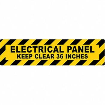 STRANCO INC Anti-Slip Floor Sign 6 in x 24 in Vinyl, 484P45