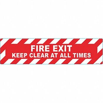 STRANCO INC Anti-Slip Floor Sign 6 in x 24 in Vinyl, 484P49