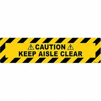 STRANCO INC Anti-Slip Floor Sign 6 in x 24 in Vinyl, 484P53
