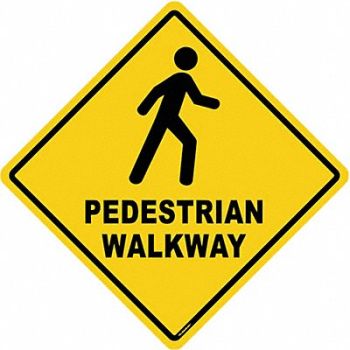 STRANCO INC Anti-Slip Floor Sign 17 inx17 in Vinyl, 484P54