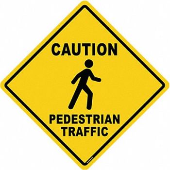 STRANCO INC Anti-Slip Floor Sign 17 in x 17 in Vinyl, 484P56