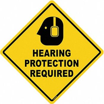 STRANCO INC Anti-Slip Floor Sign 17 in x 17 in Vinyl, 484P59