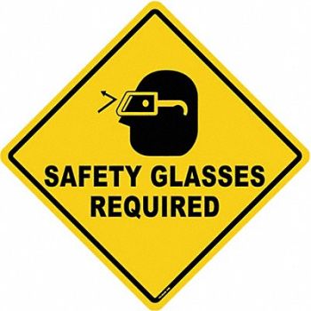 STRANCO INC Anti-Slip Floor Sign 17 in x 17 in Vinyl, 484P60