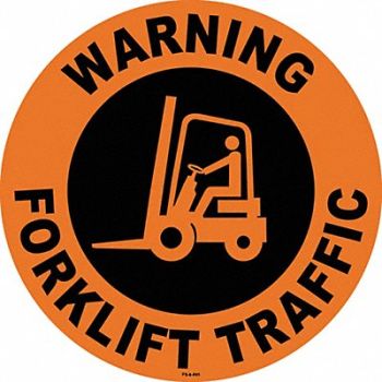 STRANCO INC Anti-Slip Floor Sign 8 inx8 in Vinyl PK2, 484P66