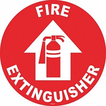 STRANCO INC Anti-Slip Floor Sign 8in x 8in Vinyl PK2, 484P71