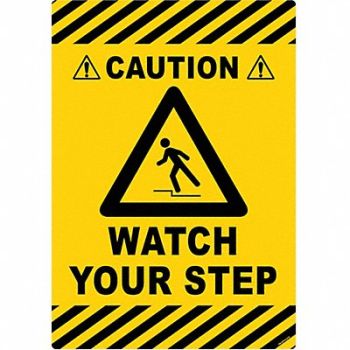 STRANCO INC Anti-Slip Floor Sign 20 inx14 in Vinyl, 484P78
