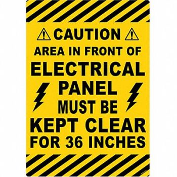 STRANCO INC Anti-Slip Floor Sign 20 in x 14 in Vinyl, 484P79