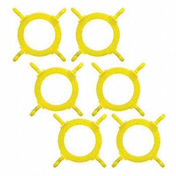 MR. CHAIN Cone Connctor 5 Yellow Polyethylene PK6, 484P81