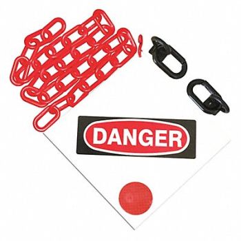 MR. CHAIN Sign Kit White 144 L Horizontal Type, 484P86