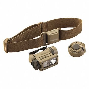 STREAMLIGHT Tactical Headlamp Nylon Coyote 55lm, 484P94