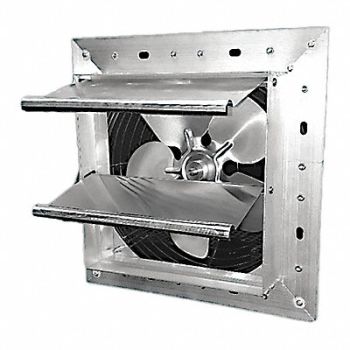 DAYTON ShtrMnt ExhFn 7In Bld Dia Alum 115 V, 484X36