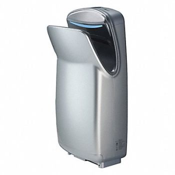 WORLD DRYER Hand Dryer ABS Plastic Cover Silver, 485D10