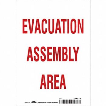 CONDOR Safety Sign 10 in x 7 in Vinyl, 485F53