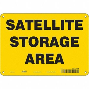 CONDOR J9842 Safety Sign 7 in x 10 in Polyethylene, 485M94