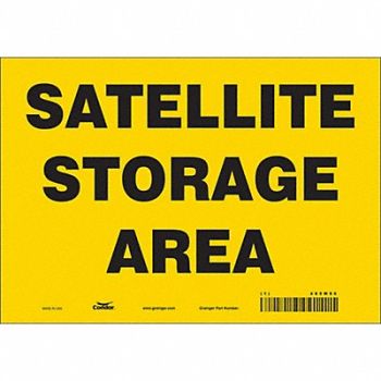 CONDOR J9842 Safety Sign 7 in x 10 in Vinyl, 485M96