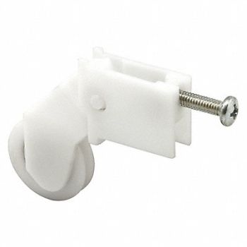 PRIME-LINE Roller Assembly 5-13/32 Lx3-3/4 W Wht PR, 485U42