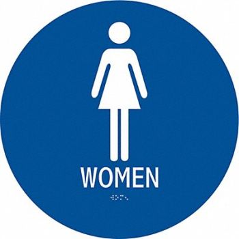 CONDOR ADA Braille Facility Sign 12x12in Plstic, 486G83