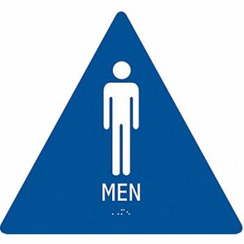 CONDOR ADA Braille Facility Sign 12x12in Plstic, 486G85