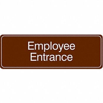 CONDOR Facility Sign 3 in x 9 in Acrylic, 486G88