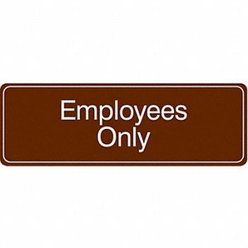 CONDOR Facility Sign 3 in x 9 in Acrylic, 486G89