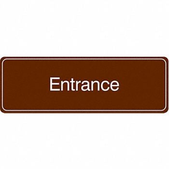 CONDOR Facility Sign 3 in x 9 in Acrylic, 486G90