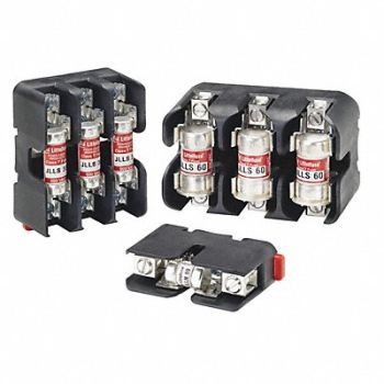 LITTELFUSE Fuse Block 31 to 60A T 3 Pole, 486N03