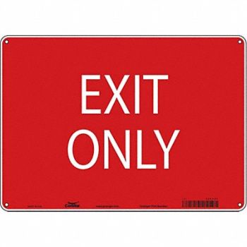 CONDOR K1742 Safety Sign 10 in x 14 in Polyethylene, 486X57