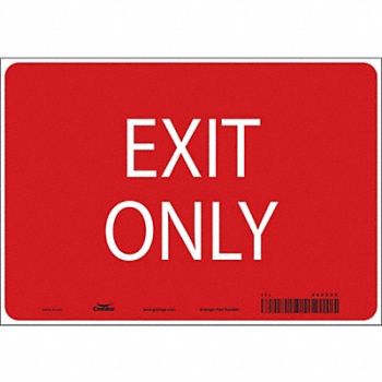 CONDOR K1742 Safety Sign 7 in x 10 in Vinyl, 486X59