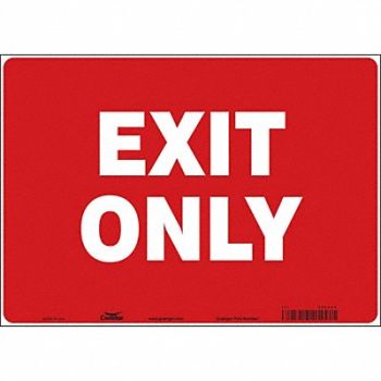 CONDOR K1742 Safety Sign 10 in x 14 in Vinyl, 486X60