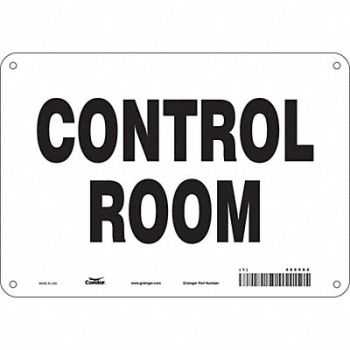 CONDOR Safety Sign 7 in x 10 in Aluminum, 486X62