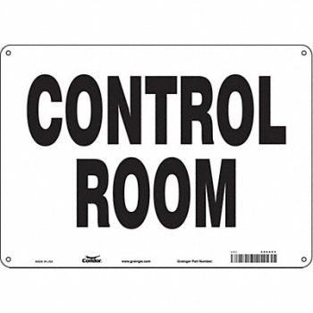 CONDOR Safety Sign 10 in x 14 in Aluminum, 486X63