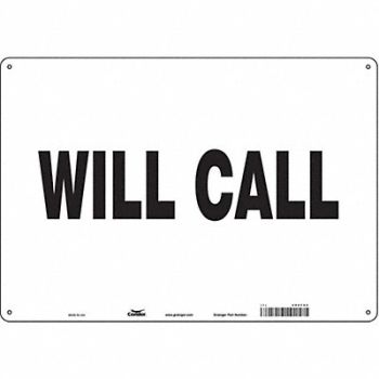 CONDOR K1874 Safety Sign 14 in x 20 in Aluminum, 486Y94
