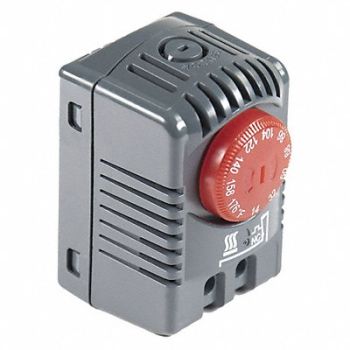 WIEGMANN Thermostat 2-23/64 H 1-35/64 W Gray, 487A52