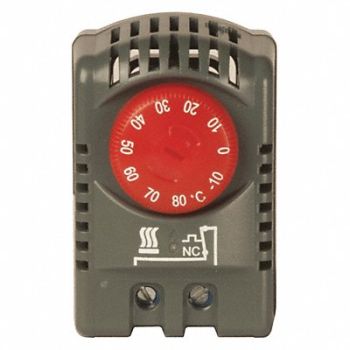 WIEGMANN Thermostat 2-23/64 H 1-35/64 W Gray, 487A53