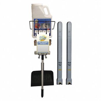 SPILL MAGIC Spill Response Station Kit Blk 7-3/4 L, 487C52