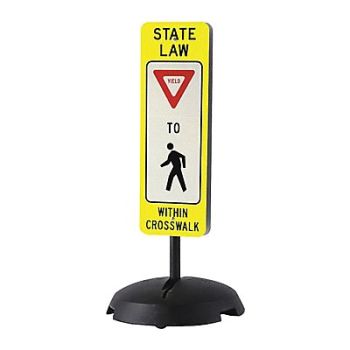 CONDOR Sign Stand Base 23 W 48 H Plastic, 487C67