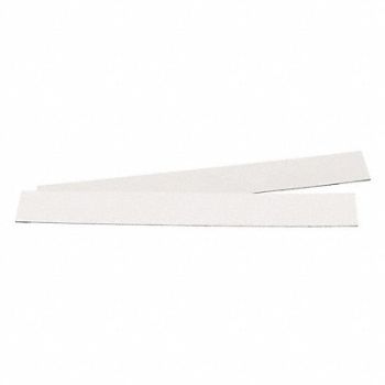 CONDOR Magnetic Strip White Vinyl 1 in H PK5, 487C76