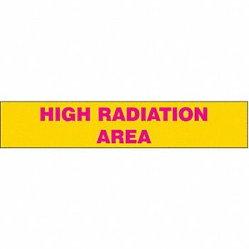 CONDOR Radiation Sign Slider Insert 1 1/2 x 8in, 487C88