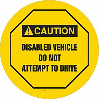 CONDOR Traffic Sign 24 W 24 H 0.026 Thickness, 487D51