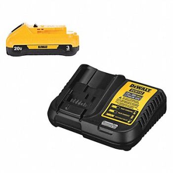 DEWALT Battery and Charger (1) 3.0 Ah Li-Ion, 487D96