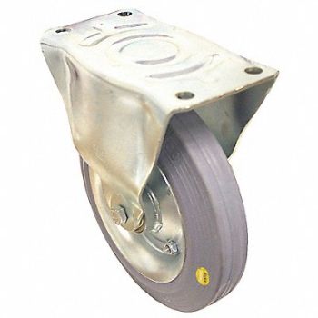 GRAINGER APPROVED Plate Caster w/ Flat-Free Rigid 990 lb., 487G17