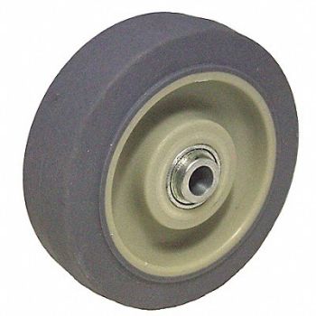 GRAINGER APPROVED Nonmark RBBR Tread Plastic Core Wheel, 488T93
