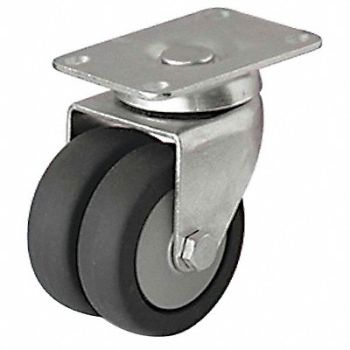 GRAINGER APPROVED Standard Plate Caster Swivel 220 lb., 487G30