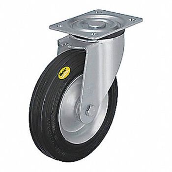 GRAINGER APPROVED Plate Caster w/ Flat-Free Swivel 770 lb., 487G31