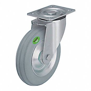 GRAINGER APPROVED Plate Caster w/ Flat-Free Swivel 150 lb., 487G36