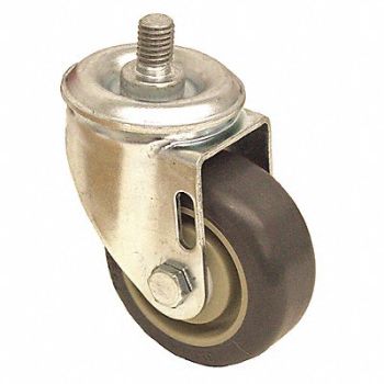 GRAINGER APPROVED NSF-Listed Sanitary Threaded Stem Caster, 487G45