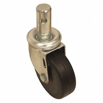 GRAINGER APPROVED Stem Caster 325 lb Load Black Wheel, 487G59
