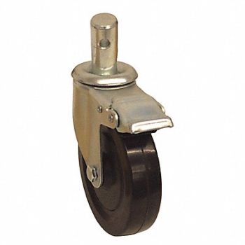 GRAINGER APPROVED Total-Lock Bolt-In Round Stem Caster, 487G62